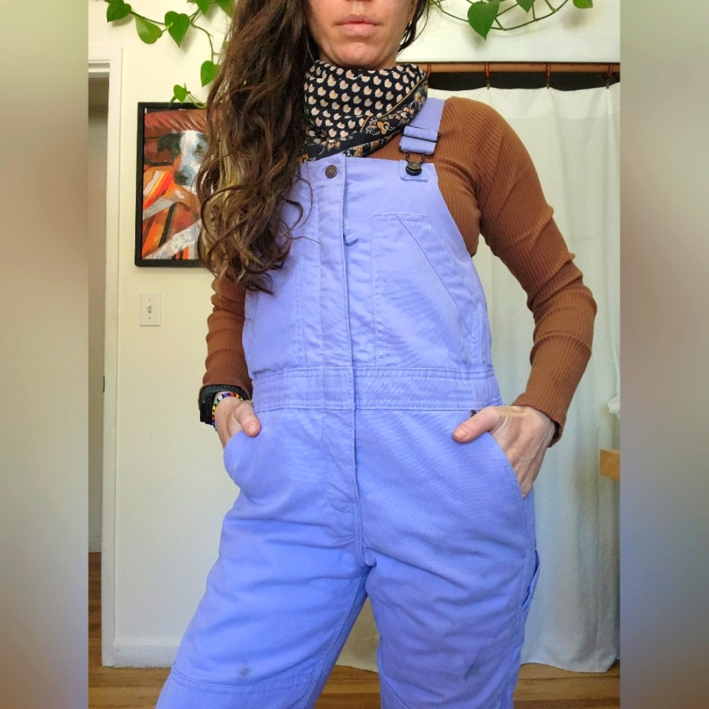 Blue Mountain Girls' Sanded Duck Insulated Bib Overalls